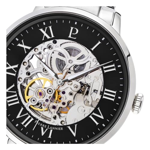 Pierre Lannier 317B131 Orologio Automatico 42 mm Nero Acciaio