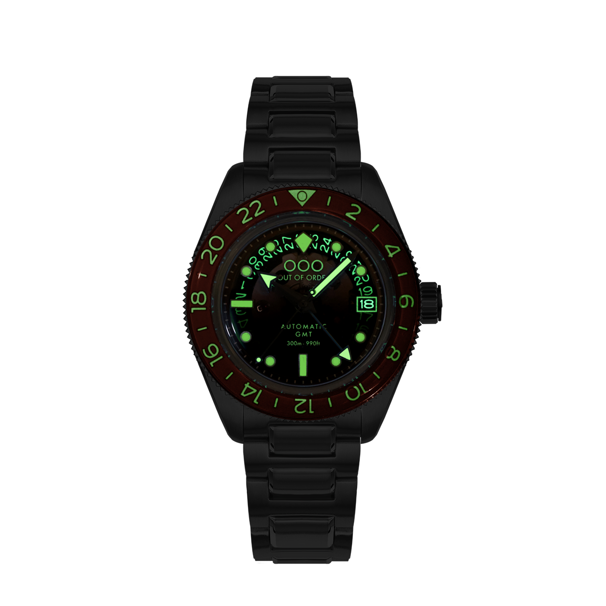 Out Of Order Shaker Spritz Bitter orologio GMT 40 mm rosso