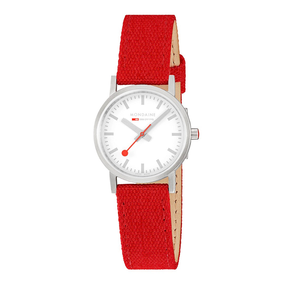 Mondaine Classic Rosso 30mm orologio quarzo