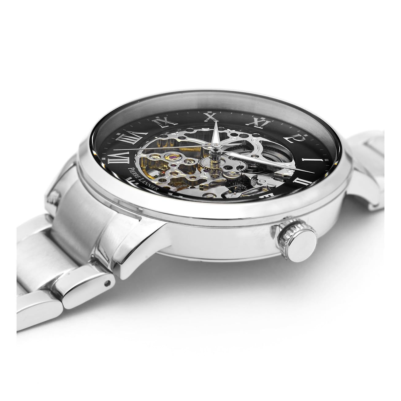 Pierre Lannier 317B131 Orologio Automatico 42 mm Nero Acciaio