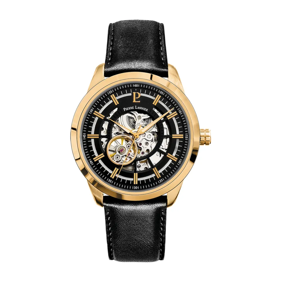 Pierre Lannier Automatic orologio automatico 44mm nero oro