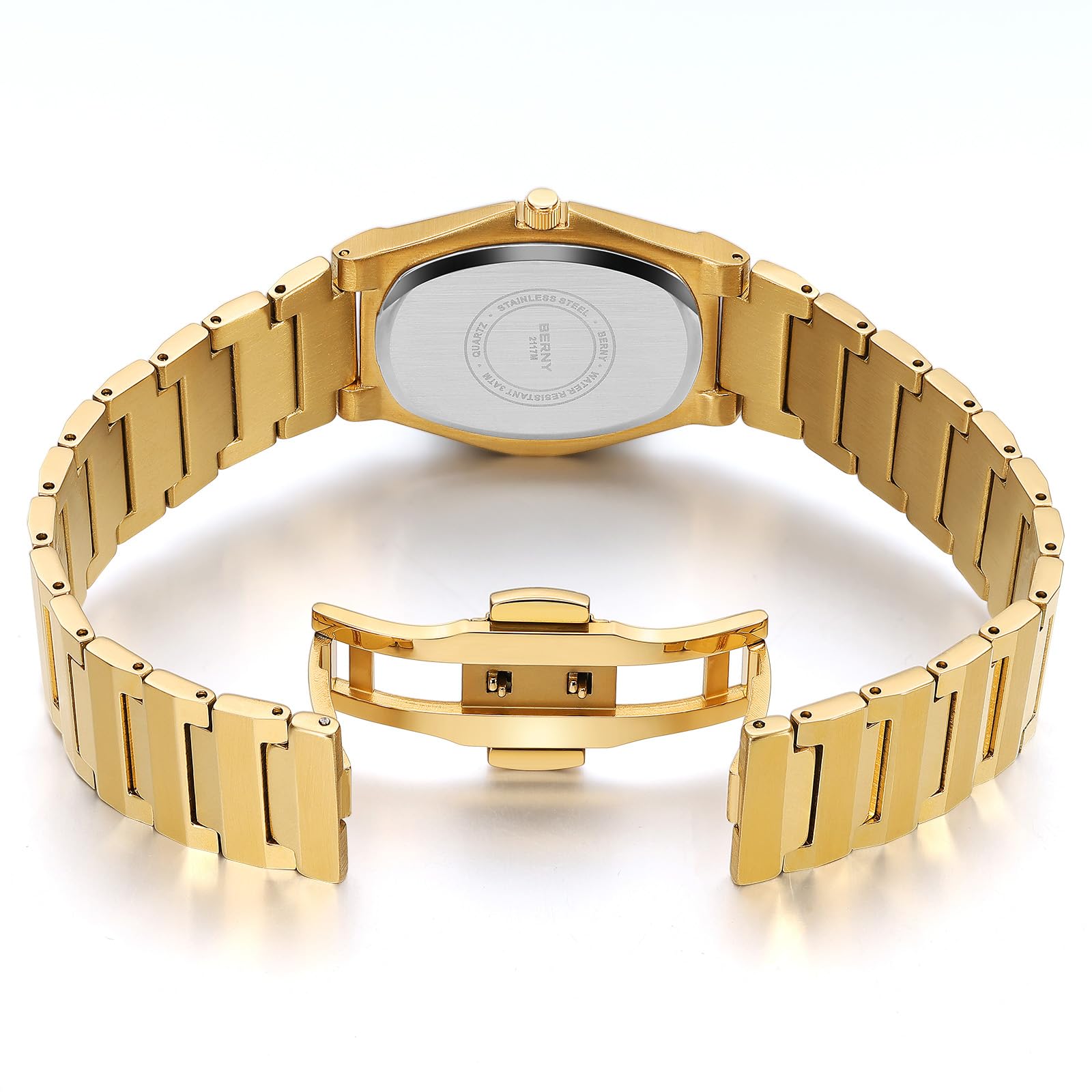 Berny Gold orologio quarzo oro bianco classico