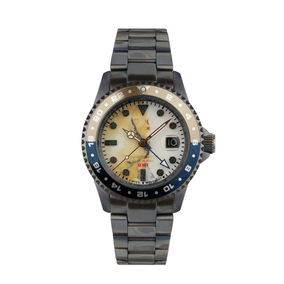Out Of Order GMT White House orologio bianco 44mm acciaio
