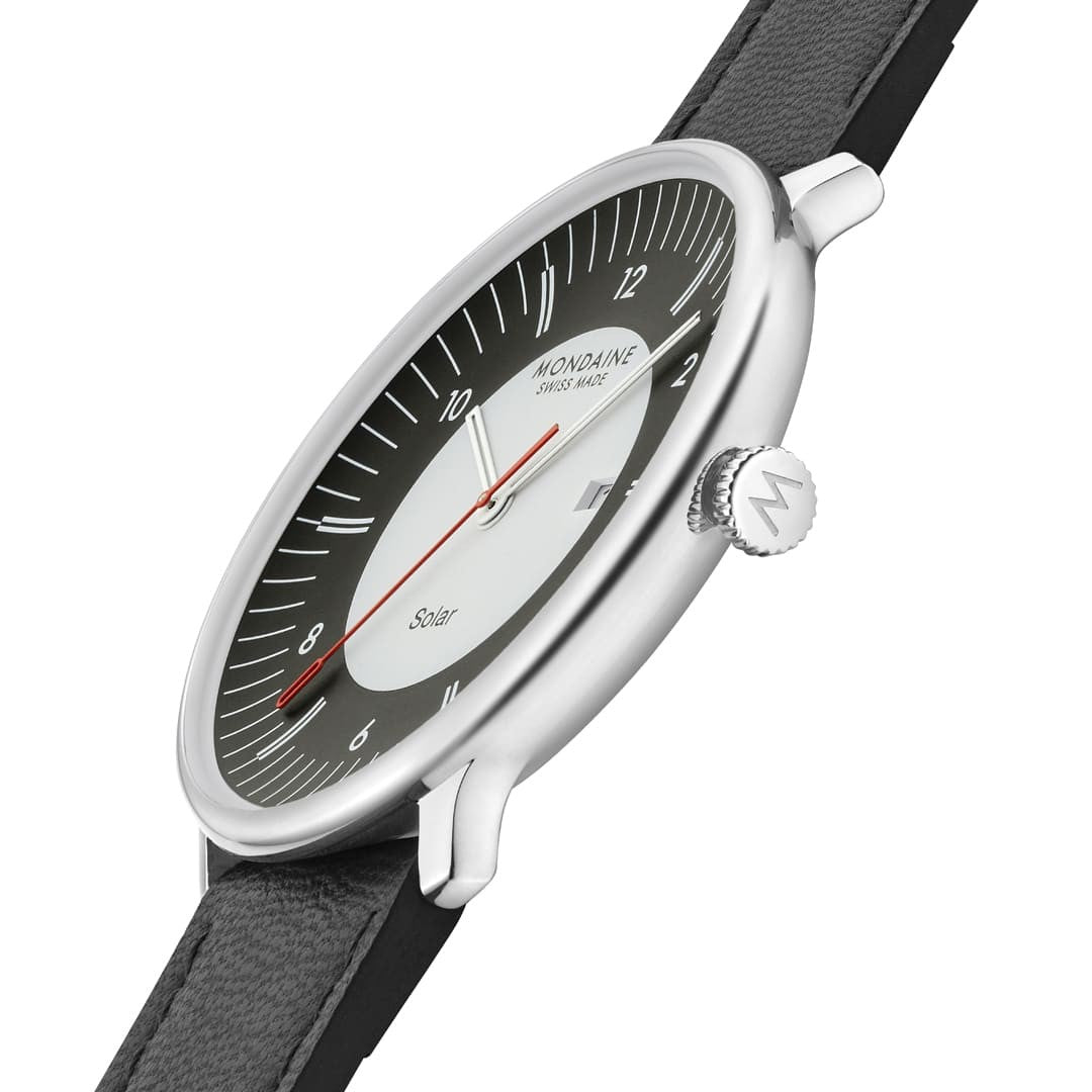 Mondaine Doppio Solar Nero 41mm orologio solare