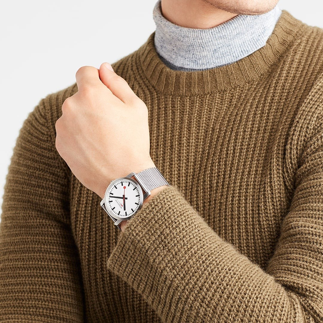 Mondaine Simply Elegant 40mm orologio ultrasottile quarzo