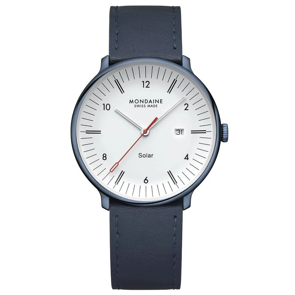Mondaine Doppio Solar Blu 41 mm datario zaffiro