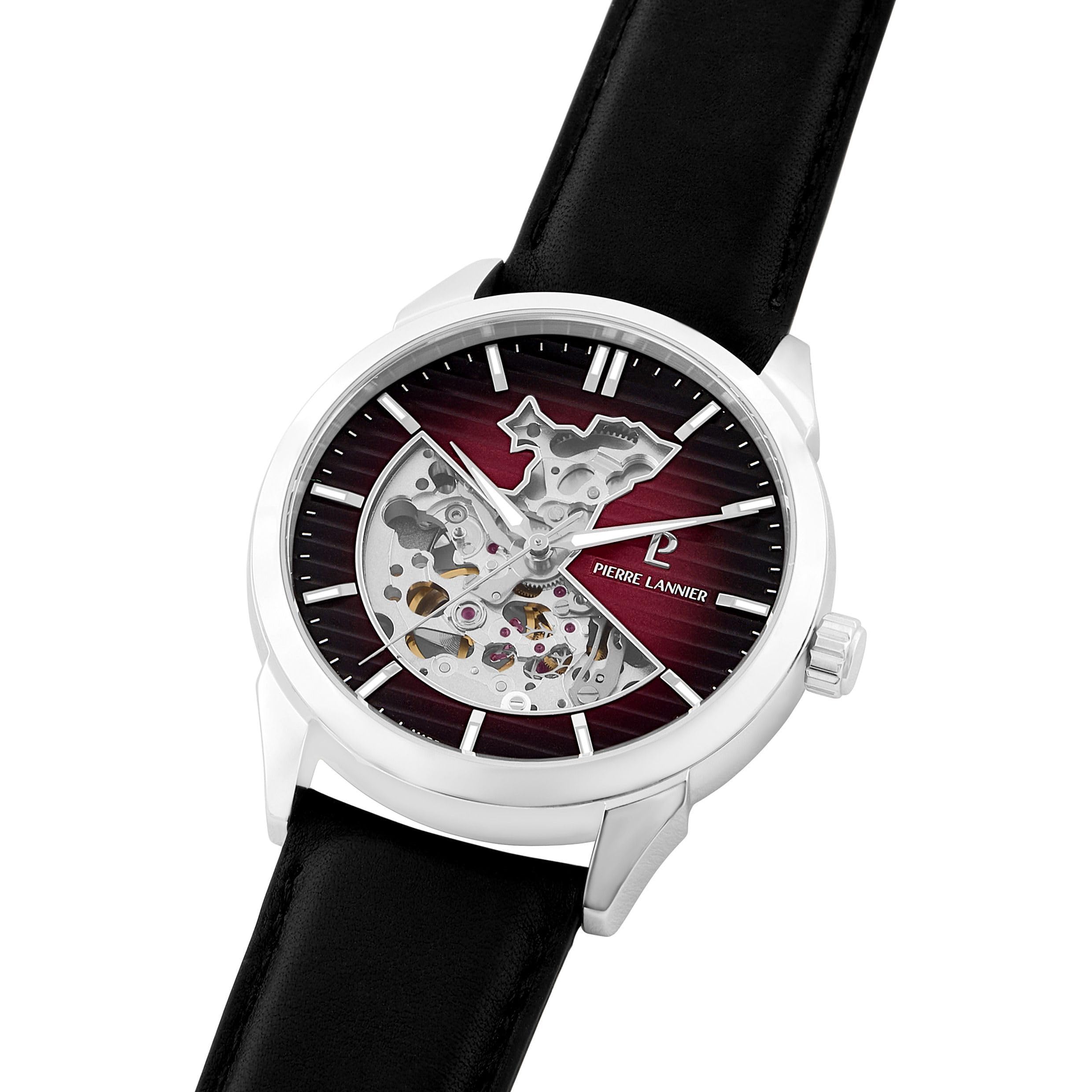 Pierre Lannier Monarck Automatico Orologio 43 mm Acciaio