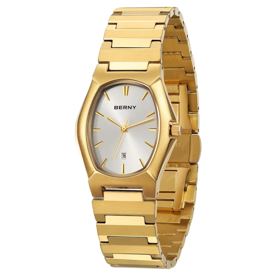 Berny Gold orologio quarzo oro bianco classico