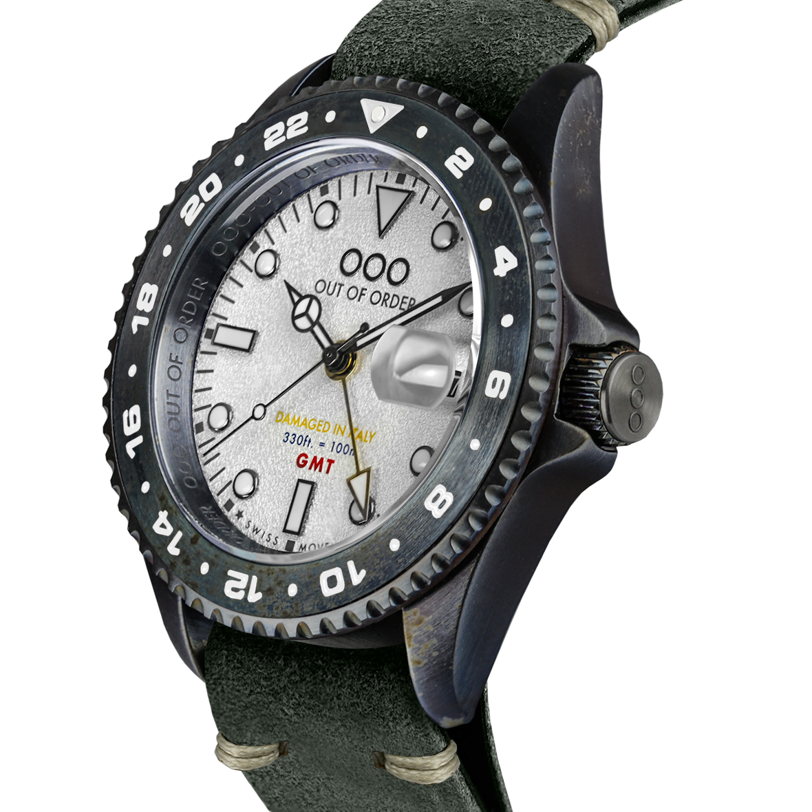 Out Of Order GMT Medellin orologio quarzo 44mm bianco