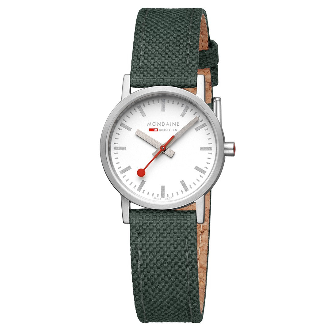 Mondaine Classic orologio 30mm verde quarzo